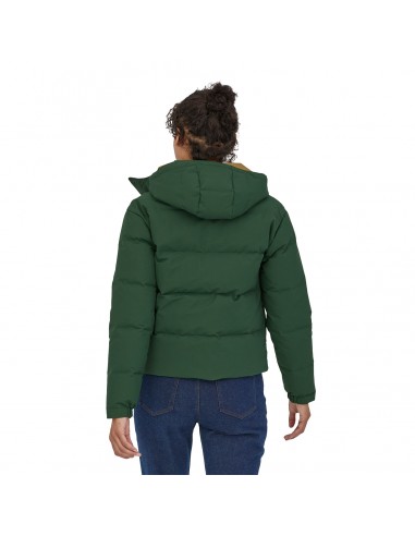 Patagonia Womens Downdrift Jacket Sublime Green Onbody Back