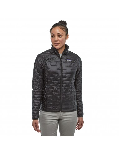 Patagonia Womens Micro Puff Jacket Black Onbody Front