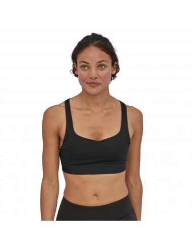 Patagonia Womens Switchback Sports Bra Black Onbody Front