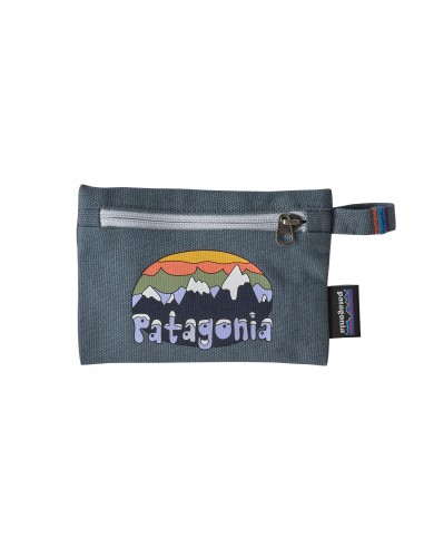 Patagonia Small Zippered Pouch Fitz Roy Flurries: Plume Grey