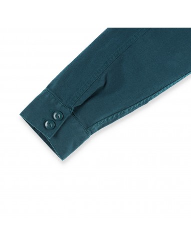Topo Designs Mens Dirt Jacket Pond Blue Offbody Detail Sleeve