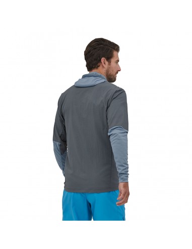 Patagonia Men's Airshed Pro Pullover Plume Grey Onbody Back