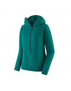Patagonia Women's Airshed Pro Pullover Borealis Green Offbody Front