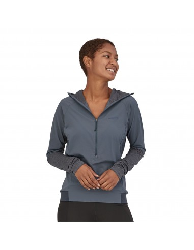 Patagonia Women's Airshed Pro Pullover Plume Grey Onbody Front