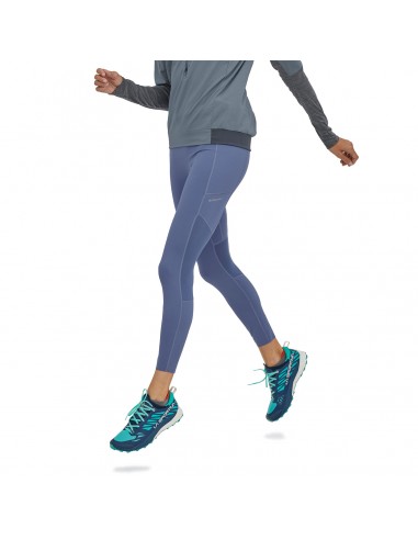 Patagonia Women's Endless Run Tights Current Blue Onbody Front