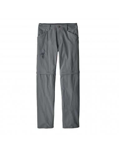 Patagonia Men's Quandary Convertible Pants Forge Grey Offbody Front 2