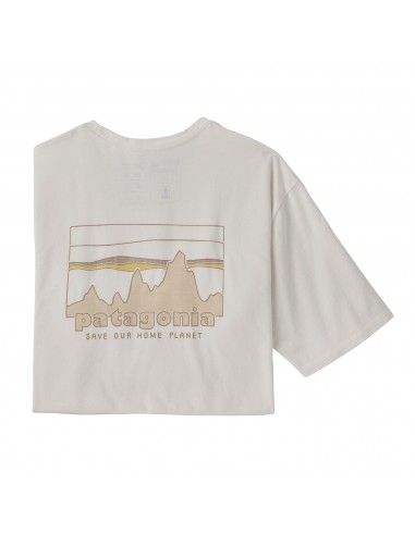 Patagonia Pánské Tričko '73 Skyline Organic Birch Bílá Offbody Zepředu