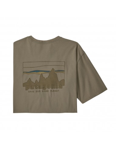 Patagonia Men's '73 Skyline Organic T-Shirt Garden Green Offbody Front