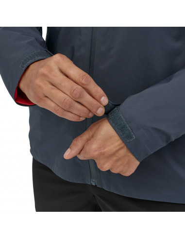 Patagonia Womens Storm10 Jacket Smolder Blue Detail Zipper