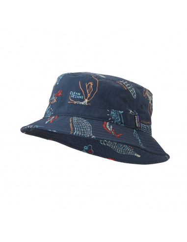 Patagonia Wavefarer Bucket Hat  Clean Currents: Tidepool Blue Offbody Front