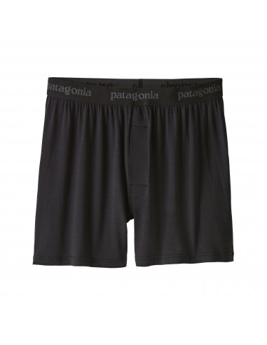 Patagonia Mens Underwear Essential Boxers Black Offbody Front 2