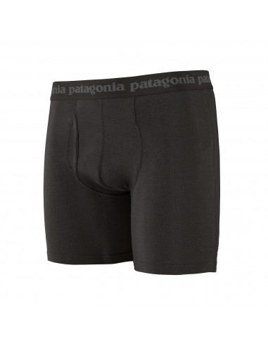 Patagonia Mens Essential Boxer Briefs 6 in. Black Offbody Front