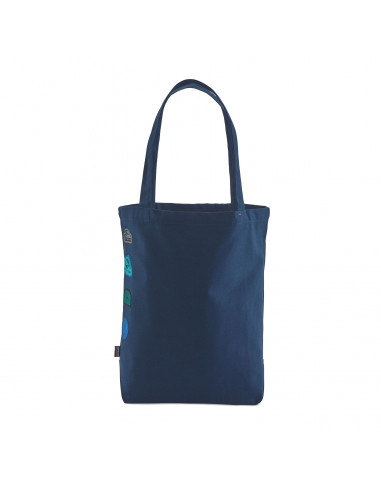 Patagonia Market Tote Surf Activism Patches: Tidepool Blue Front