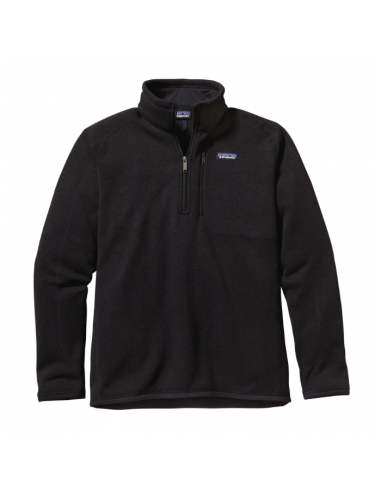 Patagonia Mens Better Sweater 1/4-Zip Fleece Black Offbody