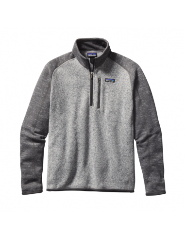 Patagonia Mens Better Sweater 1/4-Zip Fleece Nickel Forge Grey Offbody