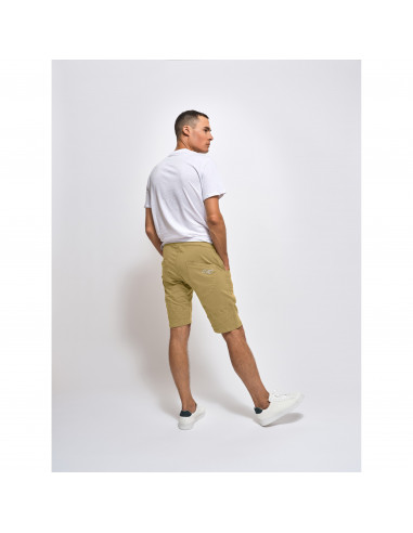 Looking For Wild Mens Technical Shorts Cilaos Prairie Sand Onbody Back