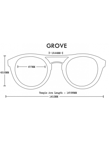 Proof Sluneční Brýle Grove Wood Ebony Polarized Dizajn