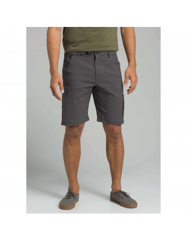 prAna Mens Stretch Zion Short Charcoal Onbody Front