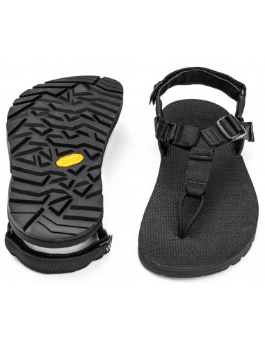Bedrock Sandals Cairn Adventure Sandals Black Offbody Front & Back