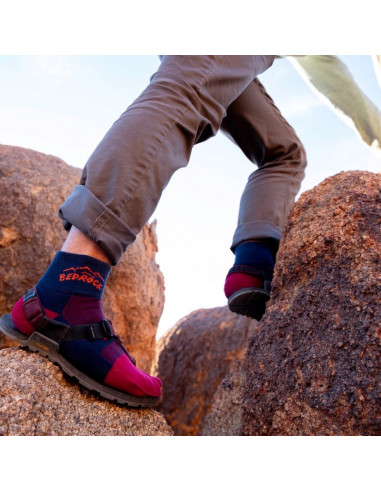 Bedrock Sandals Performance Split-Toe Socks Crimson Lifestyle 2