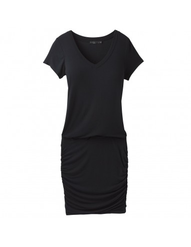 prAna Dámske Šaty Foundation Dress Čierna Offbody Spredu