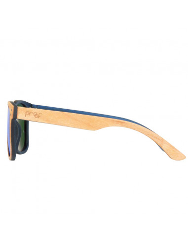 Proof Sunglasses Ontario Wood Natural Blue Mirrored Polarized 7