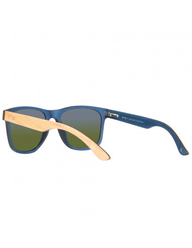 Proof Sunglasses Ontario Wood Natural Blue Mirrored Polarized 6