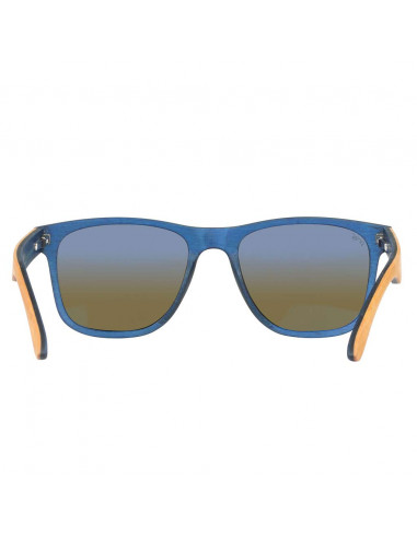 Proof Sunglasses Ontario Wood Natural Blue Mirrored Polarized 5