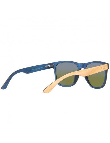 Proof Sunglasses Ontario Wood Natural Blue Mirrored Polarized 4