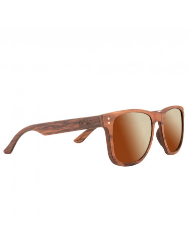 Proof Sunglasses Ontario Wood Mahogany Brown Fade Polarized 2