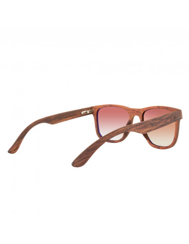 Proof Sunglasses Ontario Wood Mahogany Brown Fade Polarized 4