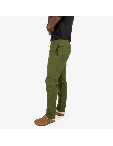Topo Designs Mens Dirt Pants Olive Onbody Side