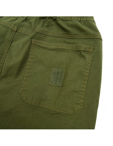 Topo Designs Pánské Kalhoty Dirt Pants Olivová Zelená Offbody Detail Kapsa