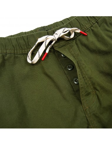 Topo Designs Mens Dirt Pants Olive Offbody Front Detail Zipper