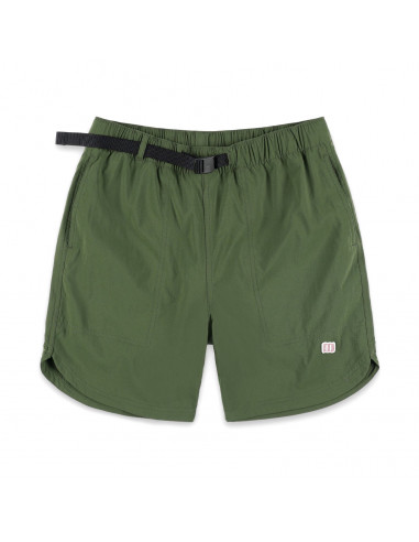 Topo Designs Mens River Shorts Olive Offbody Front