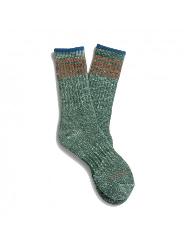 United By Blue SoftHemp Trail Stripe Sock Forest Pair
