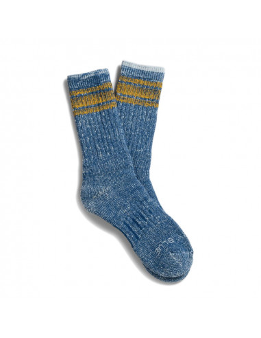 United By Blue Ponožky SoftHemp Trail Stripe Modrá Pár