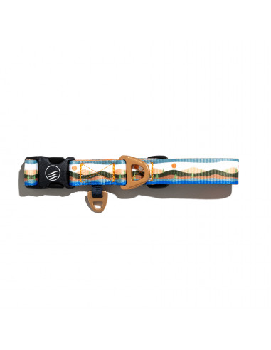 United by Blue Woven Dog Collar Marigold Front