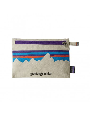 Patagonia Zippered Pouch P-6 Fitz Roy: Bleached Stone Front