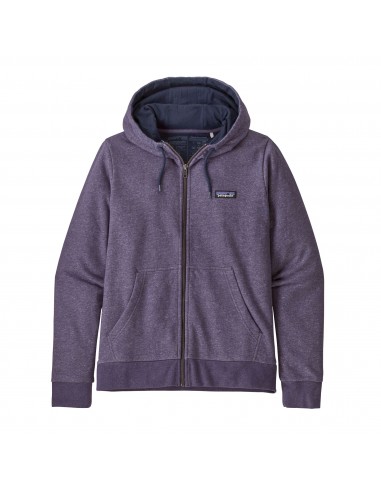 Patagonia Womens P-6 Label French Terry Full-Zip Hoody Piton Purple Offbody Front