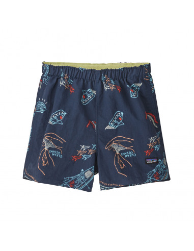 Patagonia Baby Baggies Shorts Clean Currents: Tidepool Blue