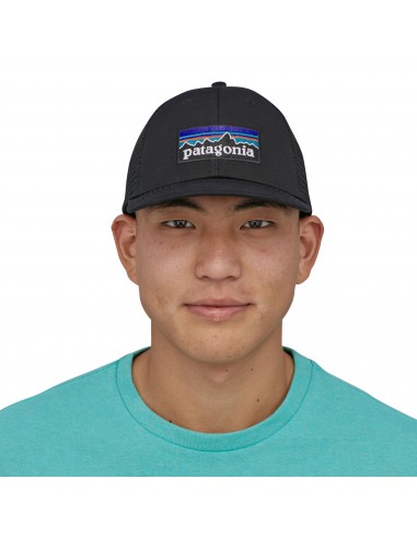 Patagonia P-6 Logo LoPro Trucker Hat Black Onbody Front