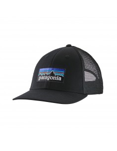 Patagonia P-6 Logo LoPro Trucker Hat Black Offbody Front