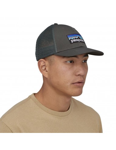 Patagonia P-6 Logo LoPro Trucker Hat Forge Grey Onbody Side