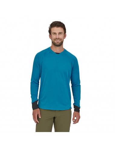 Patagonia Mens Long-Sleeved Dirt Craft Jersey Anacapa Blue Onbody Front
