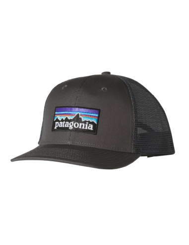 Patagonia P-6 Logo Trucker Čiapka Šiltovka Kováčska Sivá Offbody Spredu