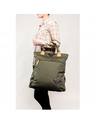 United by Blue Summit Convertible Tote Pack Olive Onbody 2