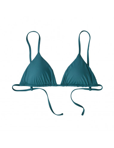 Patagonia Womens Upswell Bikini Top Abalone Blue Offbody Front