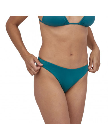 Patagonia Womens Upswell Bikini Bottoms Abalone Blue Onbody Front