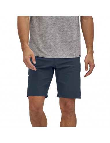 Patagonia Mens Altvia Trail Shorts 10 in New Navy Onbody Front